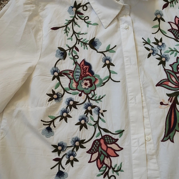 Zara Embroidered shirt. S - Picture 4 of 5